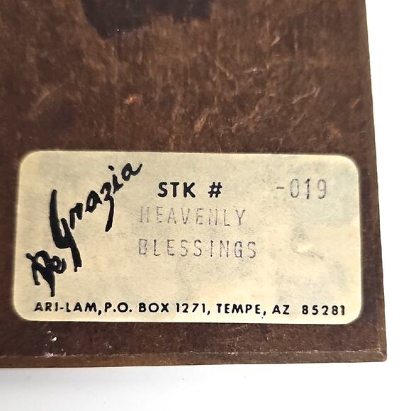 Ted Degrazia Vintage Trio of Framed Indian Children Art Prints 5" x 3.5" - Picture 10 of 10